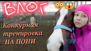 VLOG тренировка на пони 😱🦄/конкур