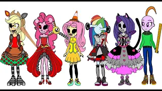 MLP Craft 6 scary games characters- Halloween special- Paper Custom