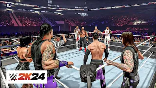 WWE 2K24 showcase | Bloodline vs judgment day | WWE SmackDown Tag Team Match | #wwe