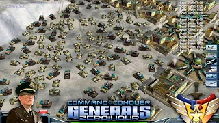 * Wrong General * USA Laser | 1vs7 Hard Random Generals | Generals Zero Hour