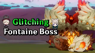 Glitching Fontaine! What Happens if You Push the Boss Off a Cliff?