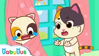 Baby Kitten's Trapped in Curtains | Play Safe Song | Home Safety Tips | Nursery Rhymes | BabyBus