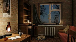 Stalker Cabin Ambience - Rain & Thunder Sounds for Sleep, Study & Relax