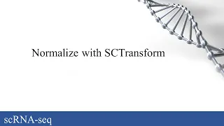 scRNA-seq: Normalize gene expression values with SCTransform