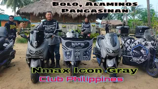 Nmax Icon Gray Club Philippines 1st long ride to Bolo, Alaminos Pangasinan.