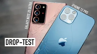 iPhone 12 Pro и Galaxy Note 20 Ultra - Drop Test! Ceramic Shield или Gorilla Glass 7?