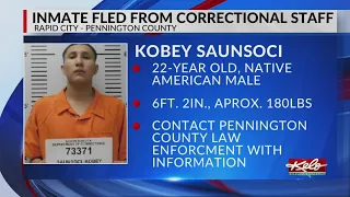 Authorities in Rapid City searching for escaped DOC inmate