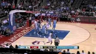 Blake Griffin Brutal putback one hand dunk a Ryan Gomes missed jumper Los Angeles Clippers Preseason