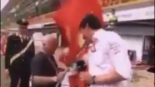 Toto Wolff getting attacked by Sebastian Vettel's father 😳😂