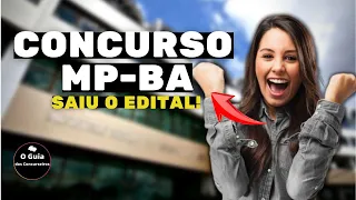 🚨URGENTE! SAIU AGORA CONCURSO MP BA TEM EDITAL PUBLICADO COM INICIAIS DE ATÉ R$ 6 MIL! CONFIRA