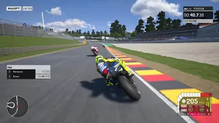 MotoGP 19 Gameplay-  Rossi @ Sachsenring (120% Difficulty) + Setup