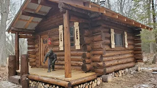 Preparations for forest log cabin (off grid )for winter cold # preparedness for winter survival