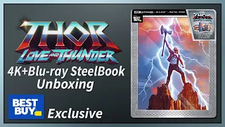 Thor: Love and Thunder Best Buy Exclusive 4K+2D Blu-ray SteelBook Unboxing