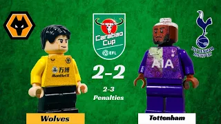 Wolves 2-2 Tottenham (2-3 Penalties) | LEGO Highlights