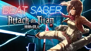 BEAT SABER: Attack on Titan OP 1 and 2 (Hard/Full Combo)