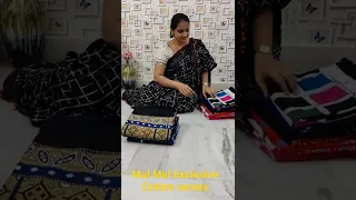 MulMul Exclusive Cotton sarees #short #online #trndingvideos