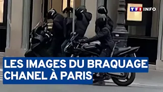 Les images impressionnantes du braquage d’une boutique Chanel en plein Paris