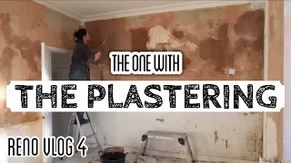 DIY PLASTERING | BONDING & SKIMMING | WORKING ON THE BATHROOM VANITY UNIT | RENOVATION VLOG 4