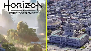 Horizon Forbidden West vs Real Life San Francisco Location Comparison