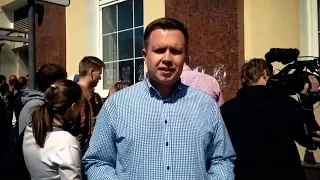 Захвачен штаб Навального в Москве - Николай Ляскин с места событий.
