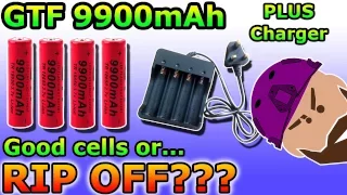 You Can NOT Be Serious??? | eBay GTF 9900mAh 18650 Batteries & Charger | Unbox, Test & Review.