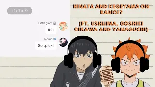 Kageyama and Hinata on radio!! || haikyuu x their VA || haikyuu texts