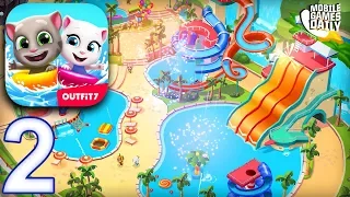 TALKING TOM POOL Gameplay Walkthrough Part 2 - Slide Mania (iOS Android)