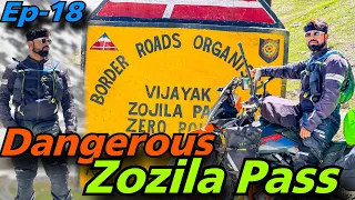 Dangerous ZOZILA Pass | KARGIL To SRINAGAR Via Zozila Pass | KARGIL WAR MEMORIAL | EP-18