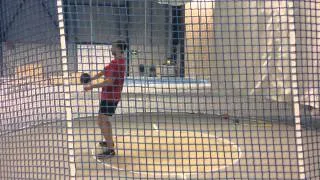 Discus Indoorthrowing #2 slow motion