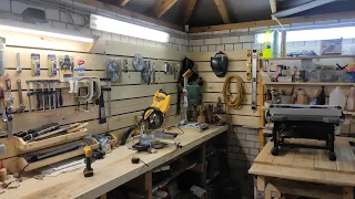 Организация небольшой столярной мастерской в гараже на даче