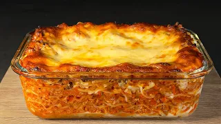 The best homemade lasagna! Better than in the Italian restaurant.