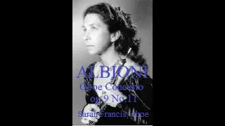 ♪ Sarah Francis, oboe : ALBIONI Oboe Concertos, Op.9 No.11