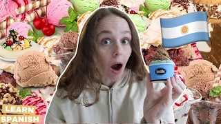 IS THIS THE BEST ICE CREAM IN ARGENTINA?! 🇦🇷 (spanish for beginners | learn spanish easy!)
