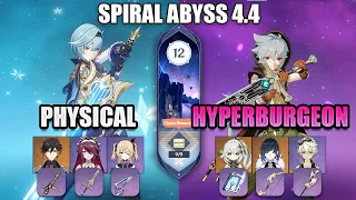 C2 Eula x C6 Razor  | New! Spiral Abyss 4.4 | Genshin Impact | Floor 12 9 Stars