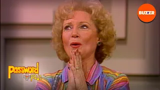 Password Plus | Betty White Gets Tongue Tied!! Watch To See Why 😂  | BUZZR