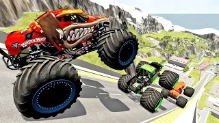 Monster Jam | Monster Truck | Insane Monster Jam Truck Jumps #74  - BeamNG Drive