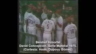 David Concepción: Serie Mundial 1975