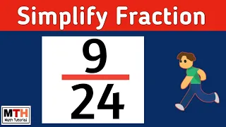 How to simplify the fraction 9/24