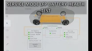 Tesla service mode battery health test. Tesla Model 3 LFP #ev #electricvehicle #tesla