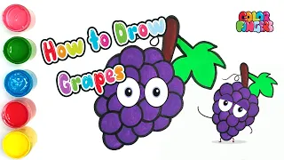 Draw & Paint Colorful Grapes Step by Step🍇🍇 | Art Tips for Children #10