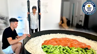 Creating the World's Largest Sushi Roll - Guinness World Records