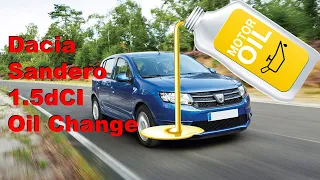 2013 Dacia Sandero 1.5 dCi oil change