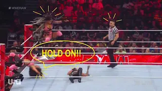 Katana Chance Yelled "Hold On" to Correct her Botched Springboard Move on Raw 07.03.23