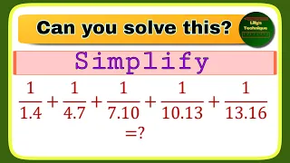 A Nice Simplification Problem | Math Olympiad Question | #maths #math #algebra #matholympiad