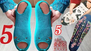 5 easy ideas to make with socks / Just don't throw away the oldest socks