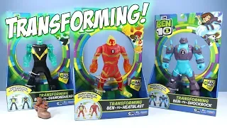 Ben 10 Reboot Transforming Ben to Shockrock Heatblast Diamondhead Playmates Toys