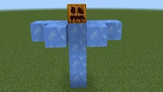 Can I create double ice golem in minecraft