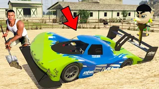 GTA 5: FRANKLIN AND SHINCHAN Found SECRET BURIED "LAMBORGHINI" SUPERCAR in GTA 5! (GTA 5 mods)