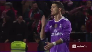 Cristiano Ronaldo angry reaction to Sergio Ramos own goal vs Sevilla HD