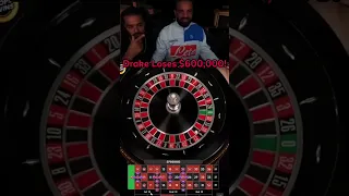 Drake Loses Incredible $600,000 On 1 Roulette Spin! #drake #roulette #gambling #casino